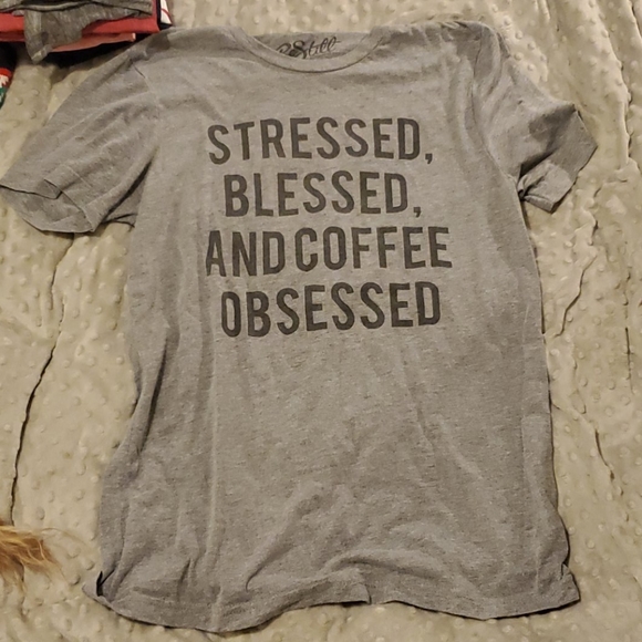 Graphic tee - stressed blessed & coffee obsessed